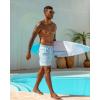 image:imageSILKWORLD Mens Swim Trunks Quick Dry Shorts with PocketsAnchor Blue Stripes