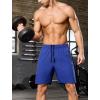 image:imageSILKWORLD Quick Dry Mens 2 in 1 Running Shorts with Zip Pocket 7 Workout Gym Athletic Shorts Lightweight Training ShortsRoyal Blue