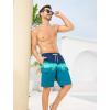 image:imageSILKWORLD Mens 9 Swim Trunks Quick Dry Mens Bathing Suit Mesh Lining Board Shorts with PocketsBlue Gradient Navy