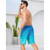 image:imageSILKWORLD Mens 9 Swim Trunks Quick Dry Mens Bathing Suit Mesh Lining Board Shorts with PocketsFlamingo on Blue
