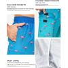 image:imageSILKWORLD Mens 9 Swim Trunks Quick Dry Mens Bathing Suit Mesh Lining Board Shorts with PocketsFlamingo on Blue