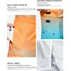 image:imageSILKWORLD Mens 9 Swim Trunks Quick Dry Mens Bathing Suit Mesh Lining Board Shorts with PocketsOrange Blue Gradient