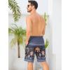 image:imageSILKWORLD Mens 9 Swim Trunks Quick Dry Mens Bathing Suit Mesh Lining Board Shorts with PocketsOrange Coconut Tree