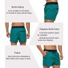 image:imageSILKWORLD Mens Quick Dry Swim Trunks Solid Swimsuit Sports Shorts with Zipper Pockets840light Navyback Zip