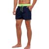 image:imageSILKWORLD Mens Quick Dry Swim Trunks Solid Swimsuit Sports Shorts with Zipper Pockets840navyback Zip