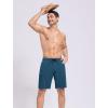 image:imageSILKWORLD Mens Swim Trunks Quick Dry Bathing Suit 9 Inch Swim Shorts with Mesh Lining and Zipper Cargo PocketsCopenblue