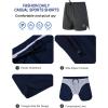 image:imageSILKWORLD Mens Running Stretch Quick Dry Shorts with Zipper PocketsPack of 23Black  Deep Grey  Light Greypack of 3
