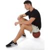 image:imageSILKWORLD Mens Running Stretch Quick Dry Shorts with Zipper PocketsPack of 23Black  Light Greypack of 2