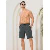 image:imageSILKWORLD Mens Swim Trunks with Compression Liner QuickDry 10 Stretch Beach ShortsCharcoal Grey