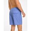 image:imageSILKWORLD Mens Swim Trunks Quick Dry Compression Liner 2 in 1 Shorts Men SwimsuitBlue Vertical Stripes