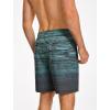 image:imageSILKWORLD Mens Swim Trunks Quick Dry Compression Liner 2 in 1 Shorts Men SwimsuitGreen Gray Gradient