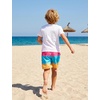 image:imageSILKWORLD Boys Swim Trunks with Compression Liner Bathing Suit Quick Dry Swim Shorts Kids Swimsuits 516 YearsA2pink Blue Ice Cream