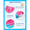image:imageSILKWORLD Boys Swim Trunks with Compression Liner Bathing Suit Quick Dry Swim Shorts Kids Swimsuits 516 YearsA2pink Blue Ice Cream
