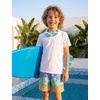image:imageSILKWORLD Boys Swim Trunks with Compression Liner Bathing Suit Quick Dry Swim Shorts Kids Swimsuits 516 YearsA3colorful Ice Cream