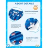 image:imageSILKWORLD Boys Swim Trunks with Compression Liner Bathing Suit Quick Dry Swim Shorts Kids Swimsuits 516 YearsBlue Pink Ice Cream