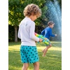 image:imageSILKWORLD Boys Swim Trunks with Compression Liner Bathing Suit Quick Dry Swim Shorts Kids Swimsuits 516 YearsNavy Blue Sea Turtle
