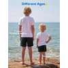 image:imageSILKWORLD Boys Swim Trunks with Compression Liner Quick Dry Bathing Suits Kids Beach Swimming Shorts 516 YearsBlack 1
