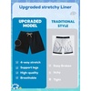 image:imageSILKWORLD Boys Swim Trunks with Compression Liner Quick Dry Bathing Suits Kids Beach Swimming Shorts 516 YearsBlack 1
