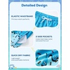 image:imageSILKWORLD Boys Swim Trunks with Compression Liner Quick Dry Bathing Suits Kids Beach Swimming Shorts 516 YearsBlue Ice Cream