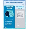 image:imageSILKWORLD Boys Swim Trunks with Compression Liner Quick Dry Bathing Suits Kids Beach Swimming Shorts 516 YearsBluecoconut Tree