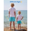 image:imageSILKWORLD Boys Swim Trunks with Compression Liner Quick Dry Bathing Suits Kids Beach Swimming Shorts 516 YearsBluecoconut Tree
