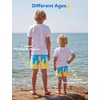 image:imageSILKWORLD Boys Swim Trunks with Compression Liner Quick Dry Bathing Suits Kids Beach Swimming Shorts 516 YearsBlueice Cream