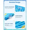 image:imageSILKWORLD Boys Swim Trunks with Compression Liner Quick Dry Bathing Suits Kids Beach Swimming Shorts 516 YearsBlueice Cream