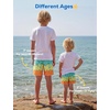 image:imageSILKWORLD Boys Swim Trunks with Compression Liner Quick Dry Bathing Suits Kids Beach Swimming Shorts 516 YearsGreen Ice Cream