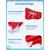 image:imageSILKWORLD Boys Swim Trunks with Compression Liner Quick Dry Bathing Suits Kids Beach Swimming Shorts 516 YearsRed Whiteice Cream