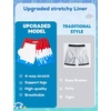 image:imageSILKWORLD Boys Swim Trunks with Compression Liner Quick Dry Bathing Suits Kids Beach Swimming Shorts 516 YearsRed Whiteice Cream
