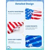 image:imageSILKWORLD Boys Swim Trunks with Compression Liner Quick Dry Bathing Suits Kids Beach Swimming Shorts 516 YearsRedamerican Flag