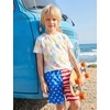 image:imageSILKWORLD Boys Swim Trunks with Compression Liner Quick Dry Bathing Suits Kids Beach Swimming Shorts 516 YearsRedamerican Flag