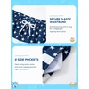 image:imageSILKWORLD Boys Swim Trunks with Compression Liner Quick Dry Bathing Suit NoChafing Swimming Shorts for Kids Swimwear 5T16YAmerican Flag