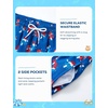 image:imageSILKWORLD Boys Swim Trunks with Compression Liner Quick Dry Bathing Suit NoChafing Swimming Shorts for Kids Swimwear 5T16YNavy Ice Cream