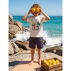 image:imageSILKWORLD Boys Swim Trunks with Compression Liner Quick Dry Bathing Suit NoChafing Swimming Shorts for Kids Swimwear 5T16YNeon Game