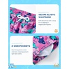 image:imageSILKWORLD Boys Swim Trunks with Compression Liner Quick Dry Bathing Suit NoChafing Swimming Shorts for Kids Swimwear 5T16YPink Shark