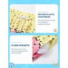 image:imageSILKWORLD Boys Swim Trunks with Compression Liner Quick Dry Bathing Suit NoChafing Swimming Shorts for Kids Swimwear 5T16YYellow Pink Ice Cream