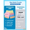 image:imageSILKWORLD Boys Swim Trunks with Compression Liner Quick Dry Bathing Suit NoChafing Swimming Shorts for Kids Swimwear 5T16YYellow Pink Ice Cream
