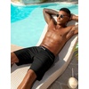 image:imageSILKWORLD Mens Swimming Trunks with Compression Liner 2 in 1 QuickDry 9 Swim Shorts with Zipper PocketsBlack